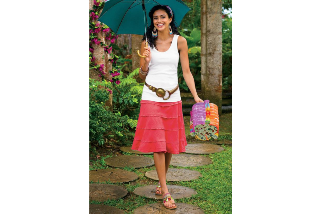 Tiered Skirt Plus Size Soft Surroundings