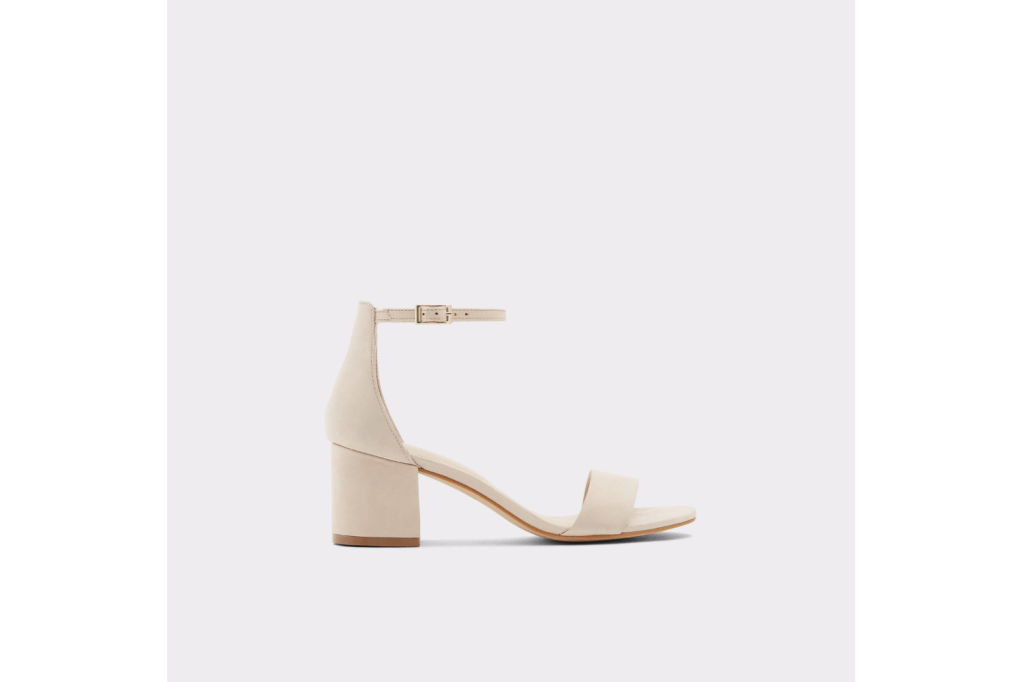 Bone Block Heel Sandal