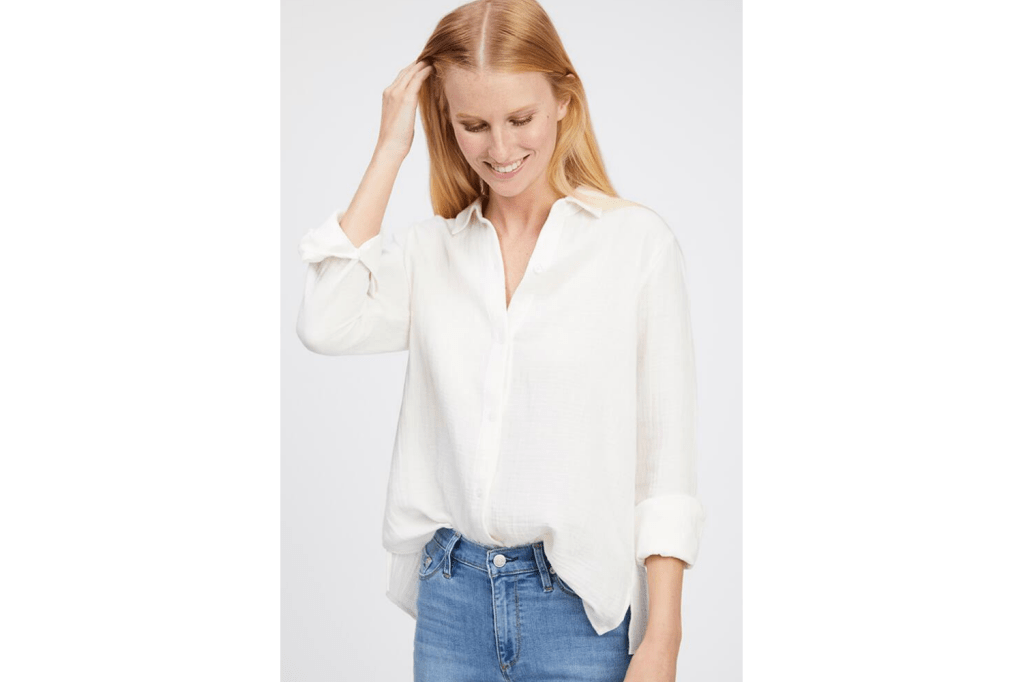 Long Sleeve White Button Down