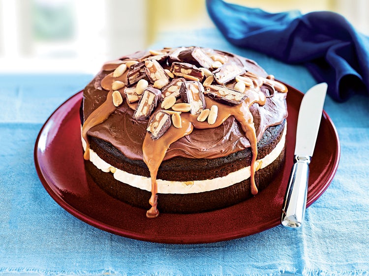 Snickers Bar Layer Cake