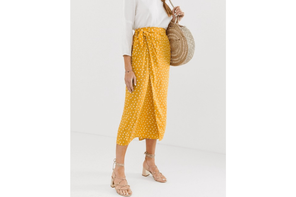 Yellow Wrap Skirt