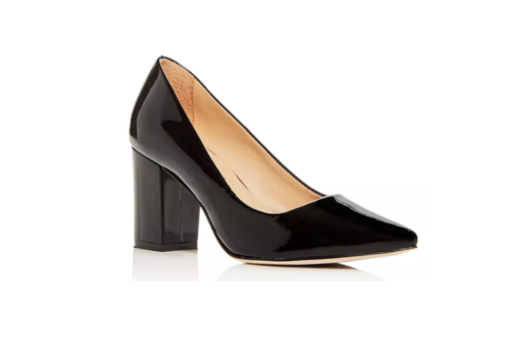 Black Block Heel Pumps