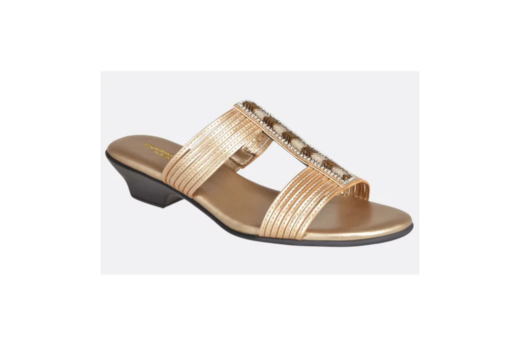 Gold Slide Sandal