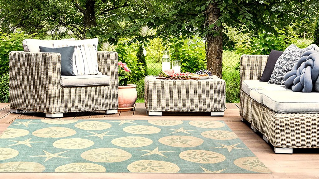 outdoor living room rug