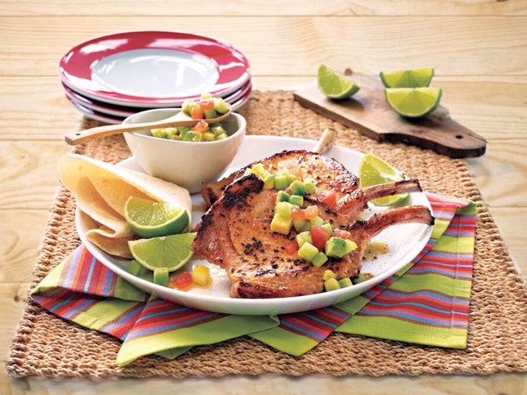 Pork Chops With Fruity Avocado Salsa 1