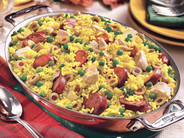 Shortcut Chicken N Sausage Paella