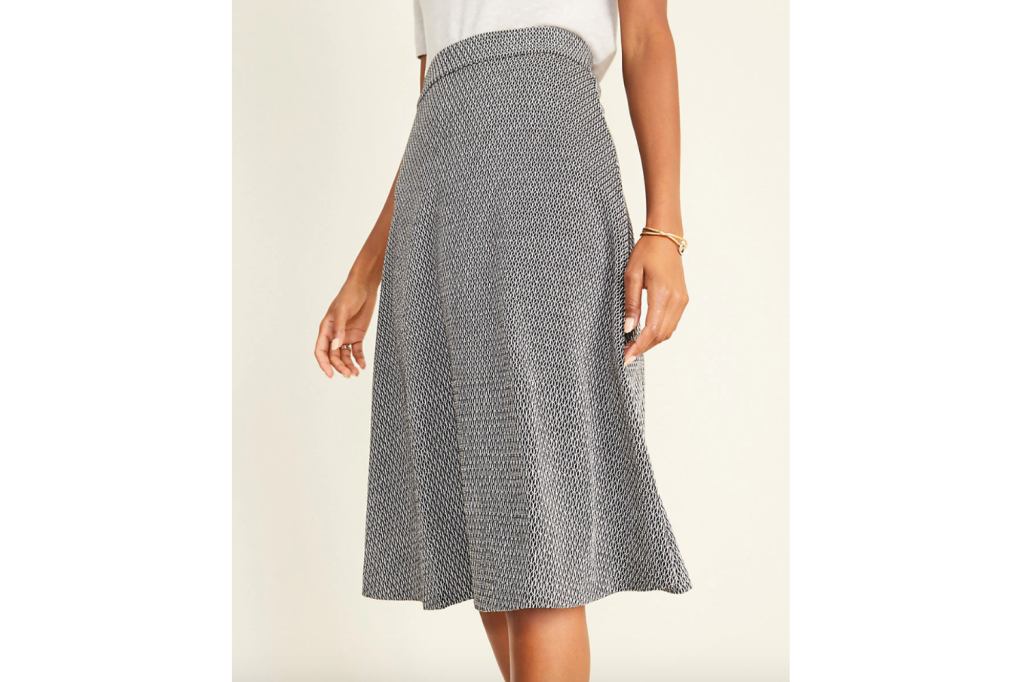 Ann Taylor Diamond Jacquard Full Skirt
