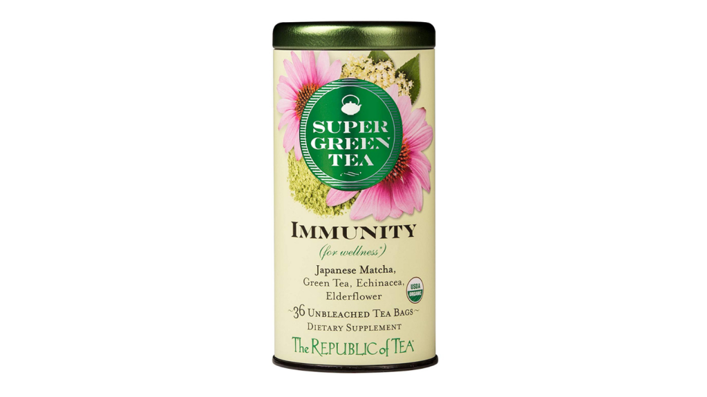 Best Tea for a Sore Throat — The Republic of Tea Organic Immunity Supergreen