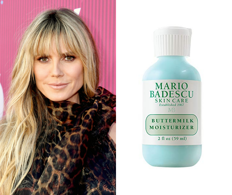 Heidi Klum — Mario Badescu Buttermilk Moisturizer