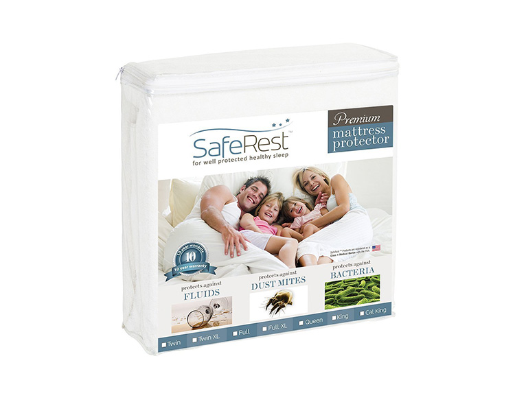 Best Mattress Protector for Allergies — SafeRest Premium Waterproof Protector