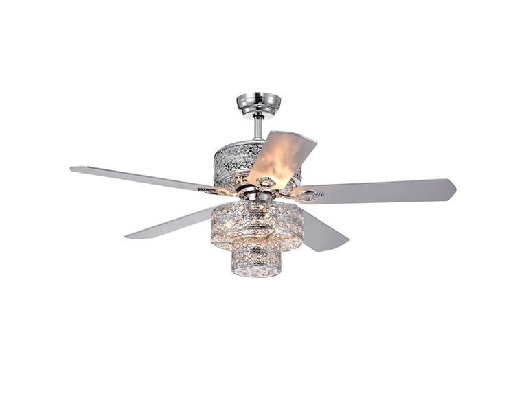 Best Ceiling Fan for High Ceilings — Empire Trois Silver Chandelier
