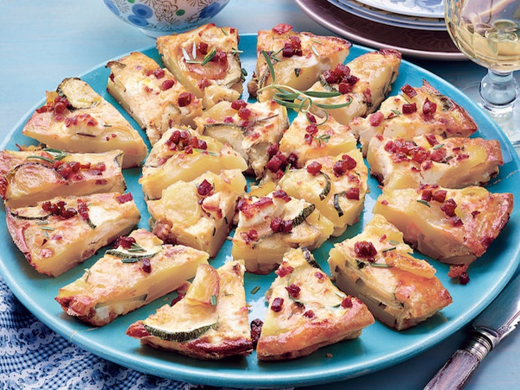 Cheesy Bacon And Potato Frittata Bites