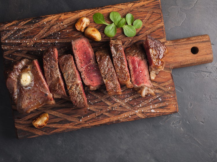 Coffee Rubbed Sirloin With Jalapeno Butter