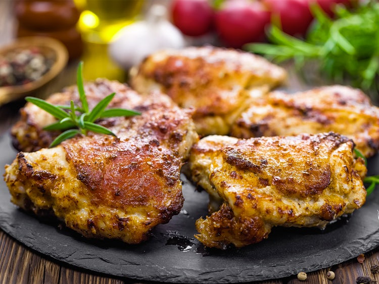 Crispy Baked Chicken Thighs