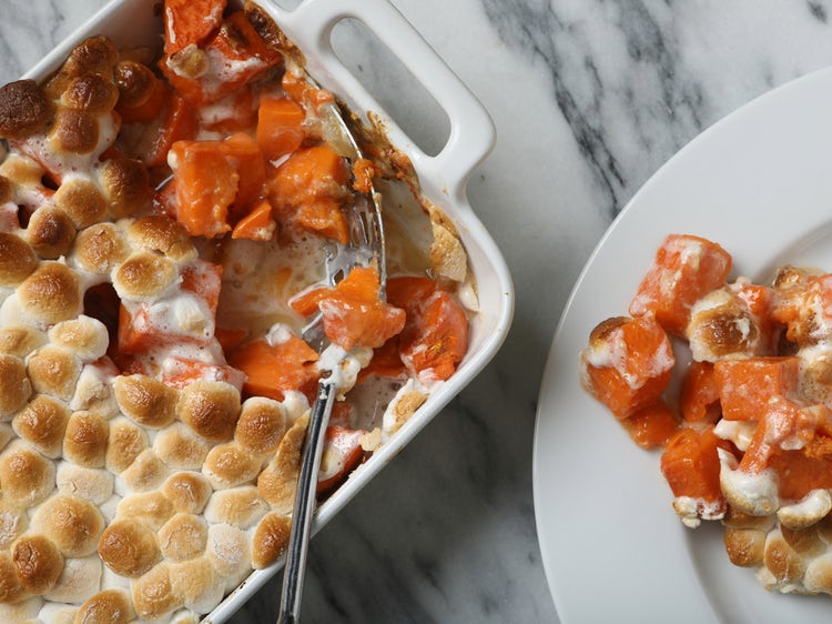 Sweet Potatoes And Marshmallows