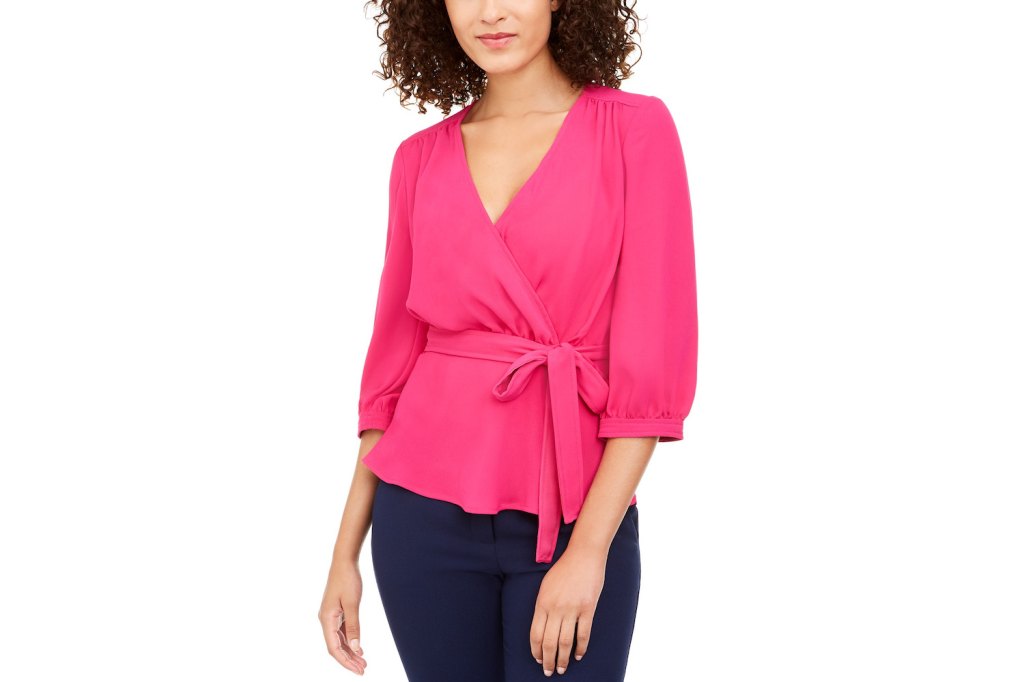 Trina Turk Wrap Blouse