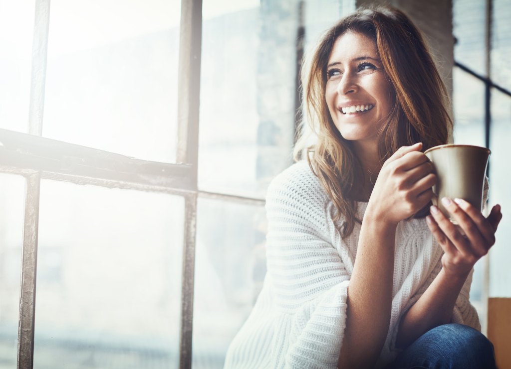 Woman Drinking Coffee