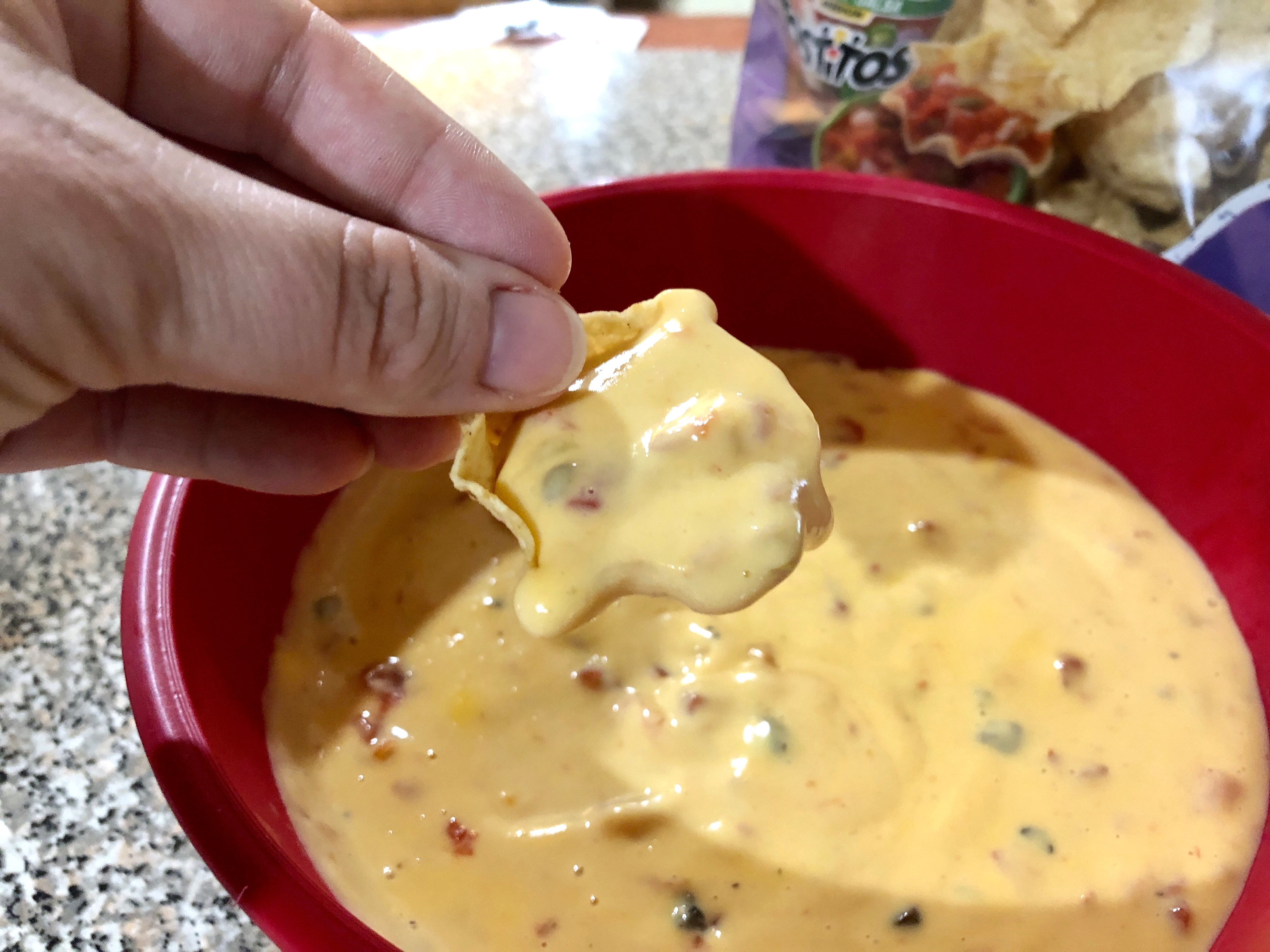 Finished Rotel queso
