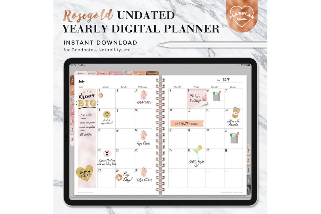 Yearly Digitial Planner