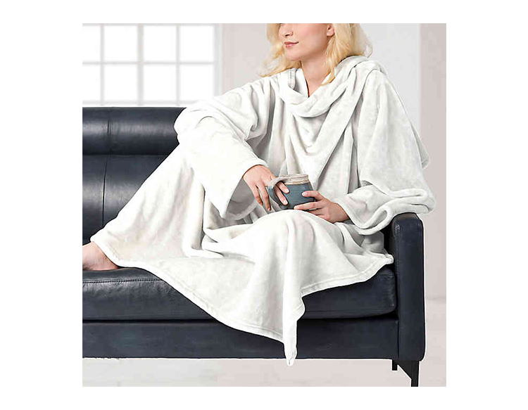 5. Best White Elephant Gift Under $15 — Brookstone NAP Throw Blanket Collection