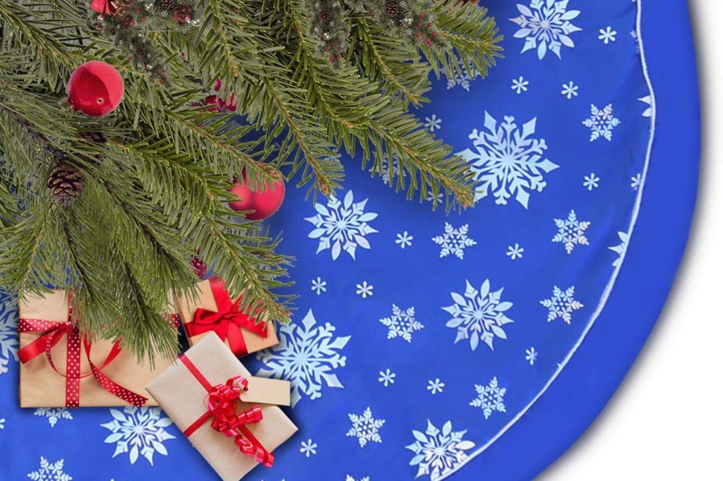 snowflake tree skirt