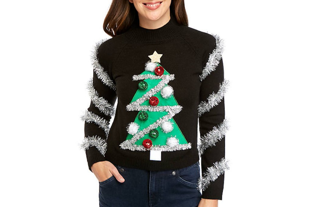 Joyland Tree Mock Sweater