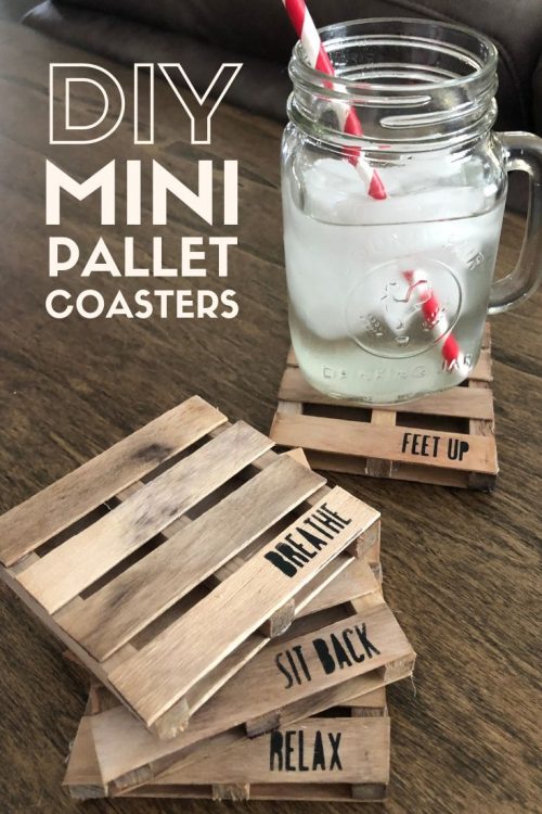 Pallet Coasters Crafty Blog Stalker