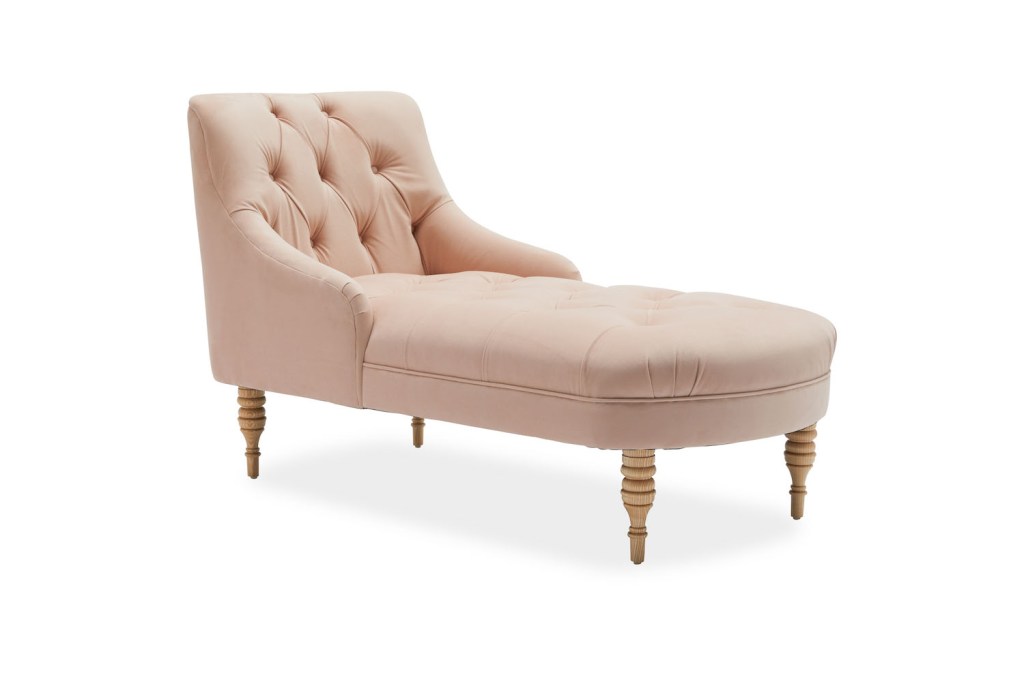 pink chaise lounge chair