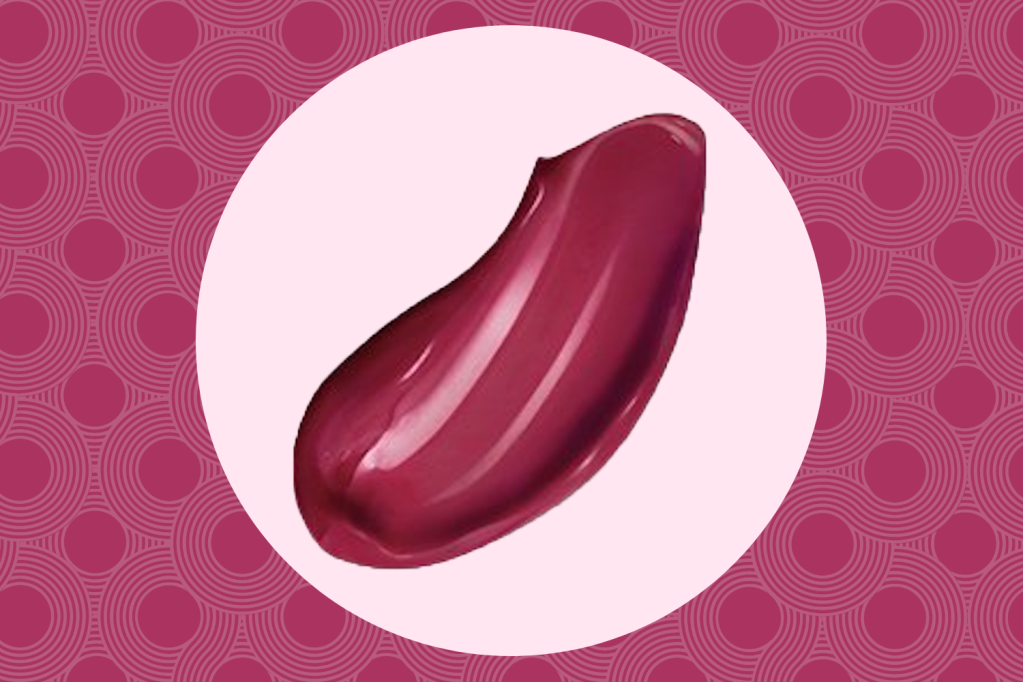 A swatch of cranberry L'Oréal lipstick