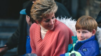 Princess Diana with young Prince Harry