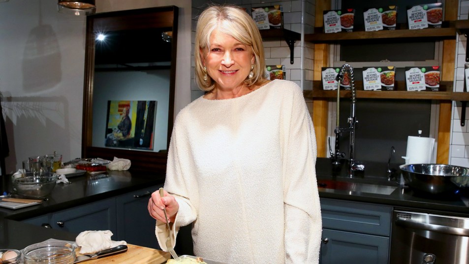 Martha Stewart cooking