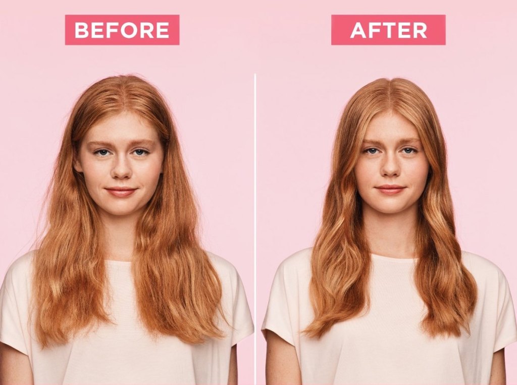 hair oil before after