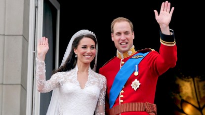 Prince William and Kate on their wedding day