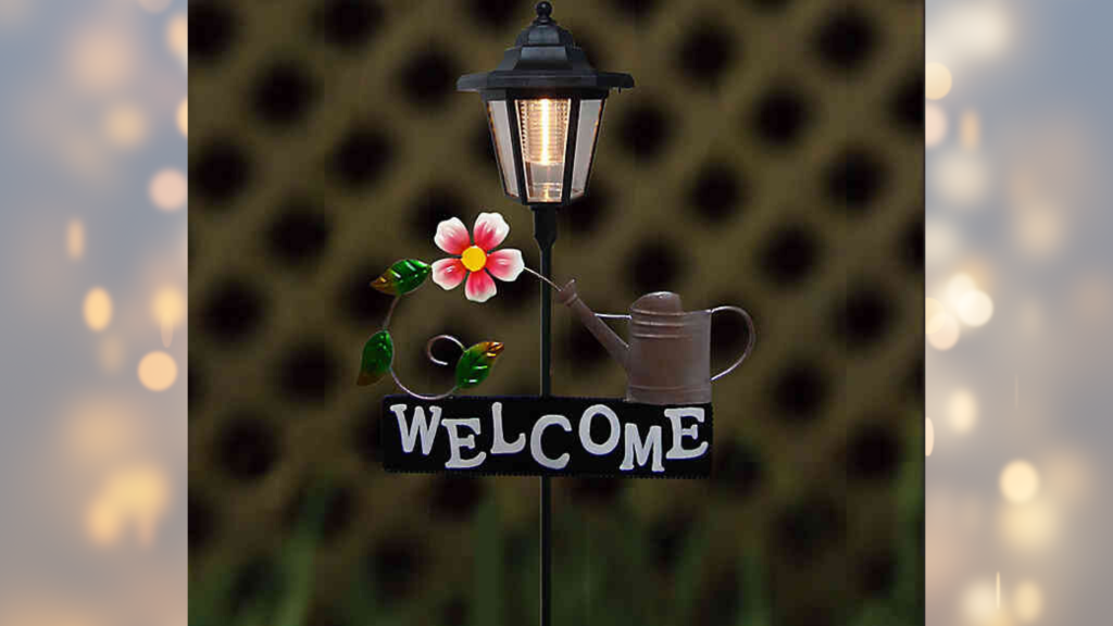 solar welcome light