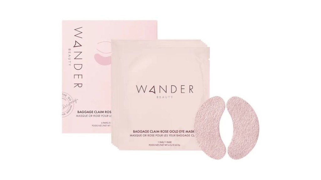 Wander Beauty Baggage Claim Rose Gold Eye Masks