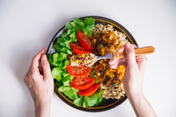Bowl of plant-based food