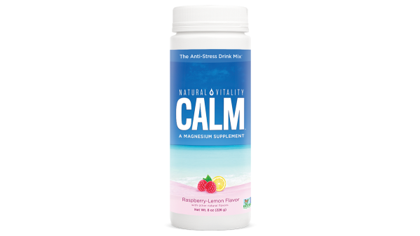 natural vitality magnesium supplement calm lemon raspberry drink mix