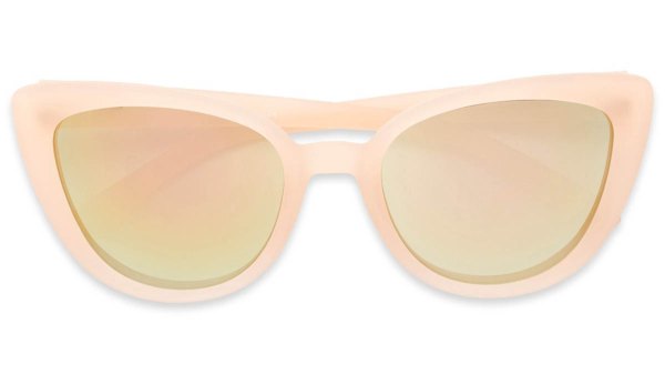 pink mirrored cat eye sunglasses