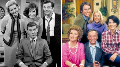Cast photos of 'The Dick Van Dyke Show' and 'Three's Company'