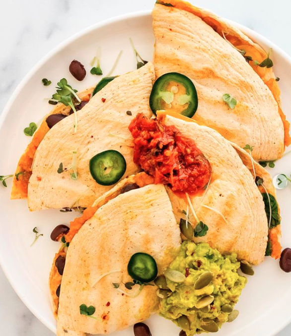 Pumpkin quesadillas
