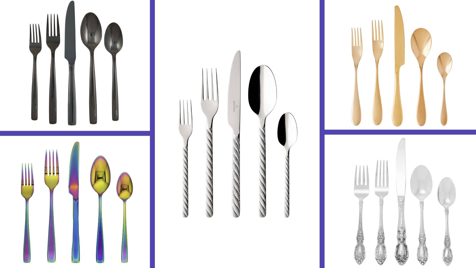 Include Knife/Fork/Spoon Utensils Service for 9 45-Piece Stainless Steel Flatware Cutlery Set