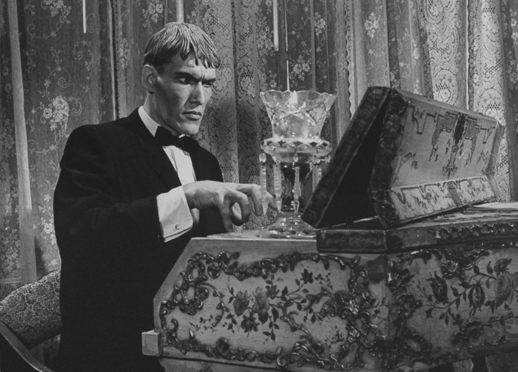 Actor, Ted Cassidy, during scene from program The Addams Family.