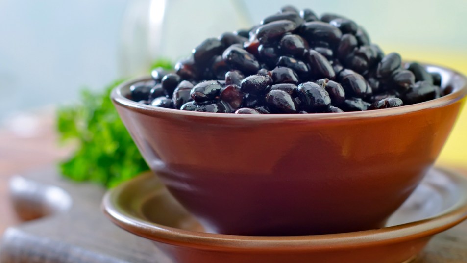 Bowl of black beans