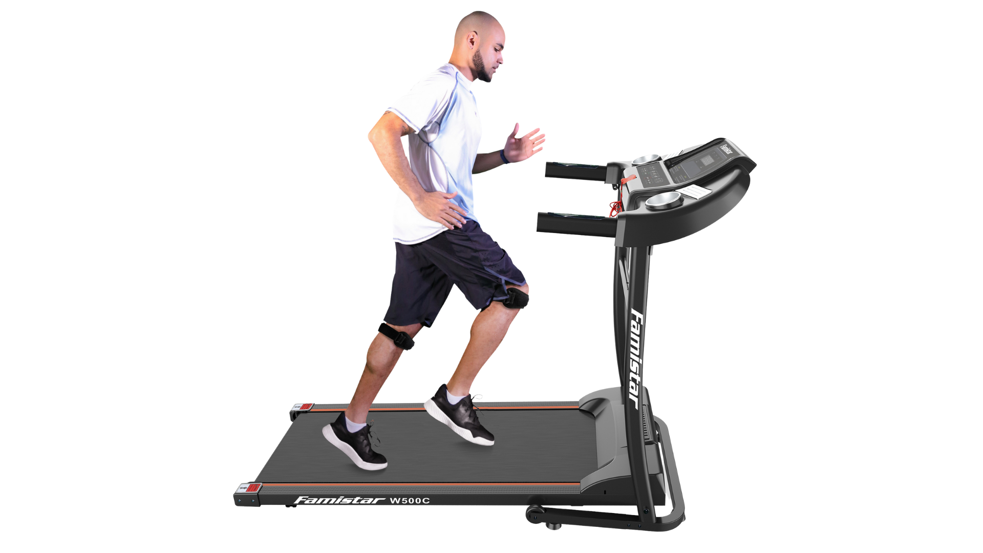 Mauccau Treadmills for Home Small Folding Lightweight Electric Treadmill with LCD Monitor & Pulse Grip & Safe Key Portable Compact Walking Running Machine for Apartment Office 