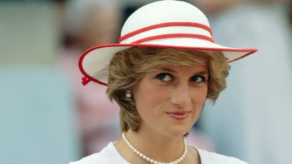Princess Diana Smiling Off in the Distance