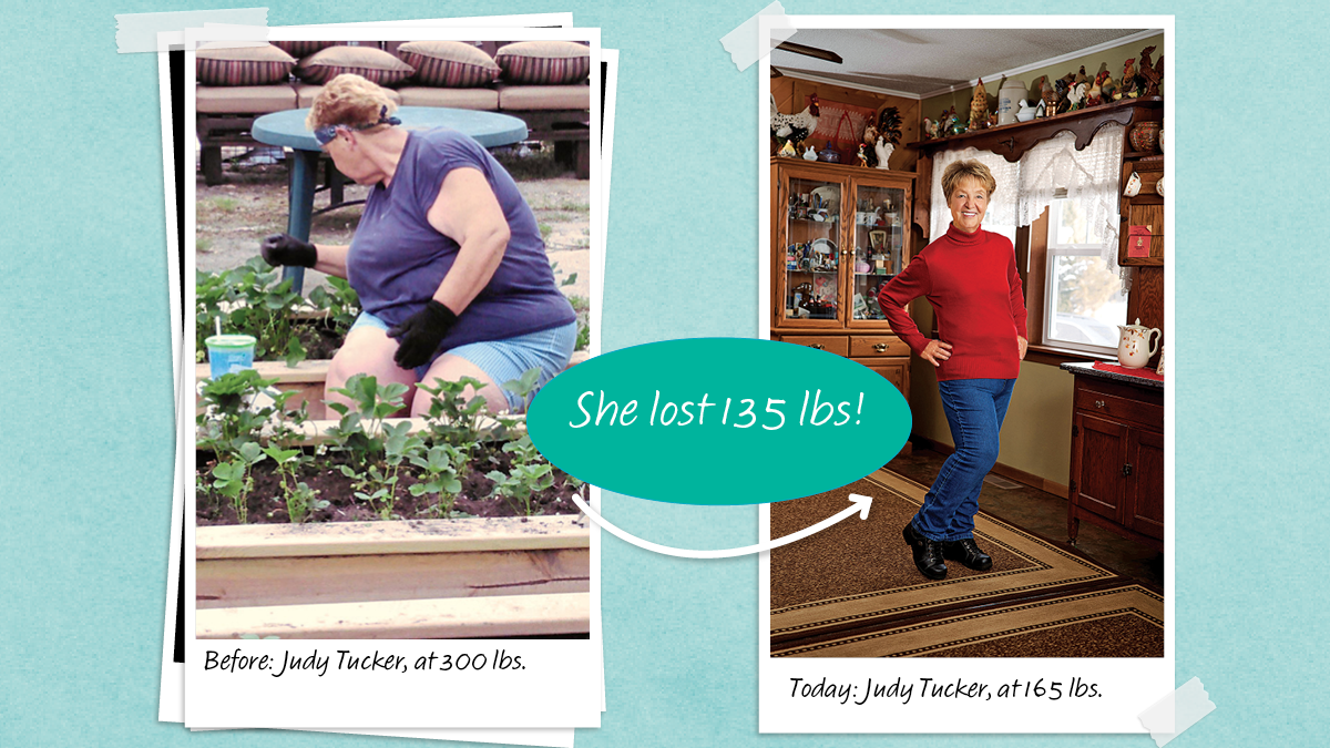 Judy Tucker before and after