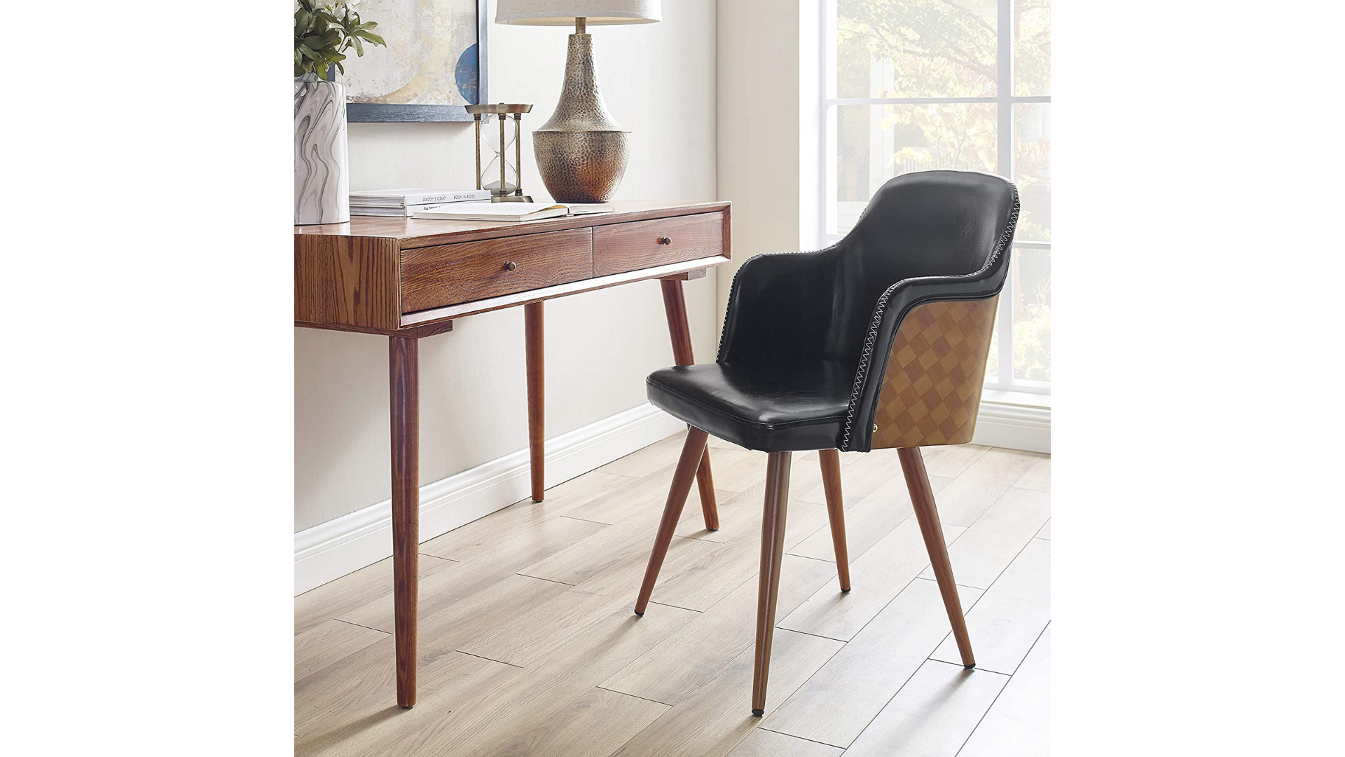 15 Best Desk Chairs With No Wheels, Brown Leather Desk Chair No Wheels