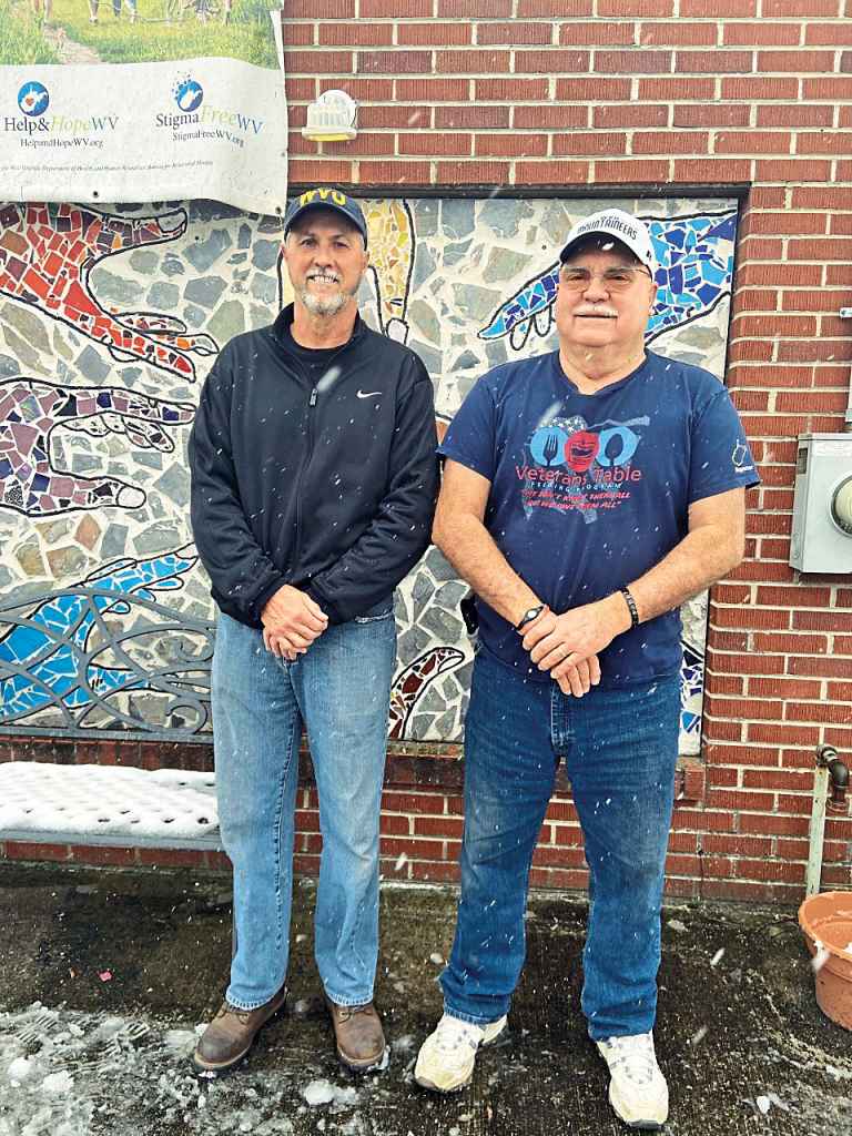 Steve Boothe, right, with Fred Terry