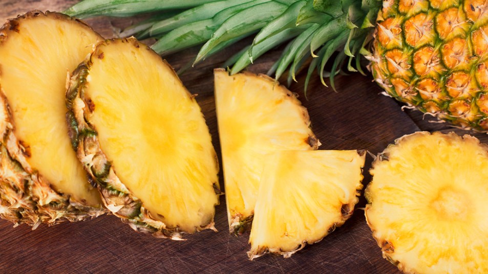 Sliced Fresh Pineapple