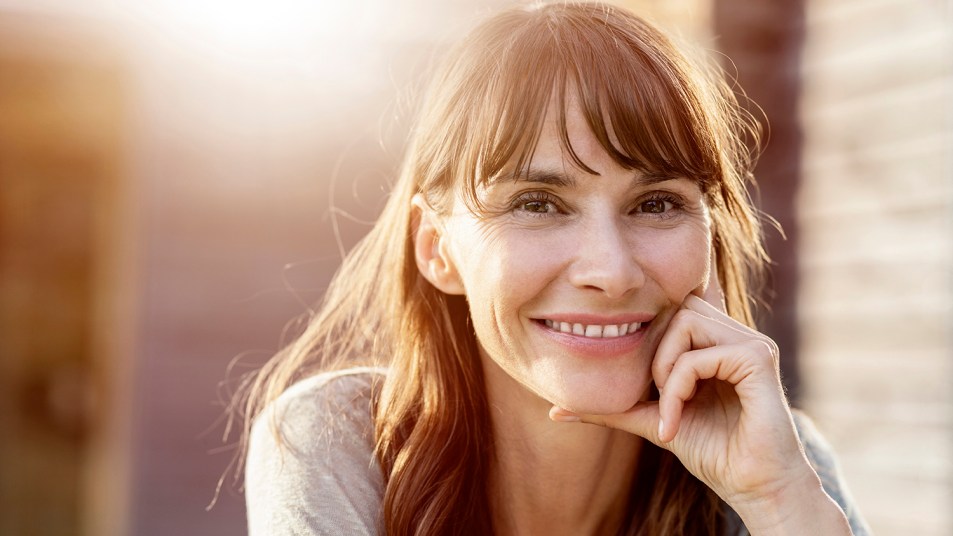 smiling healthy woman
